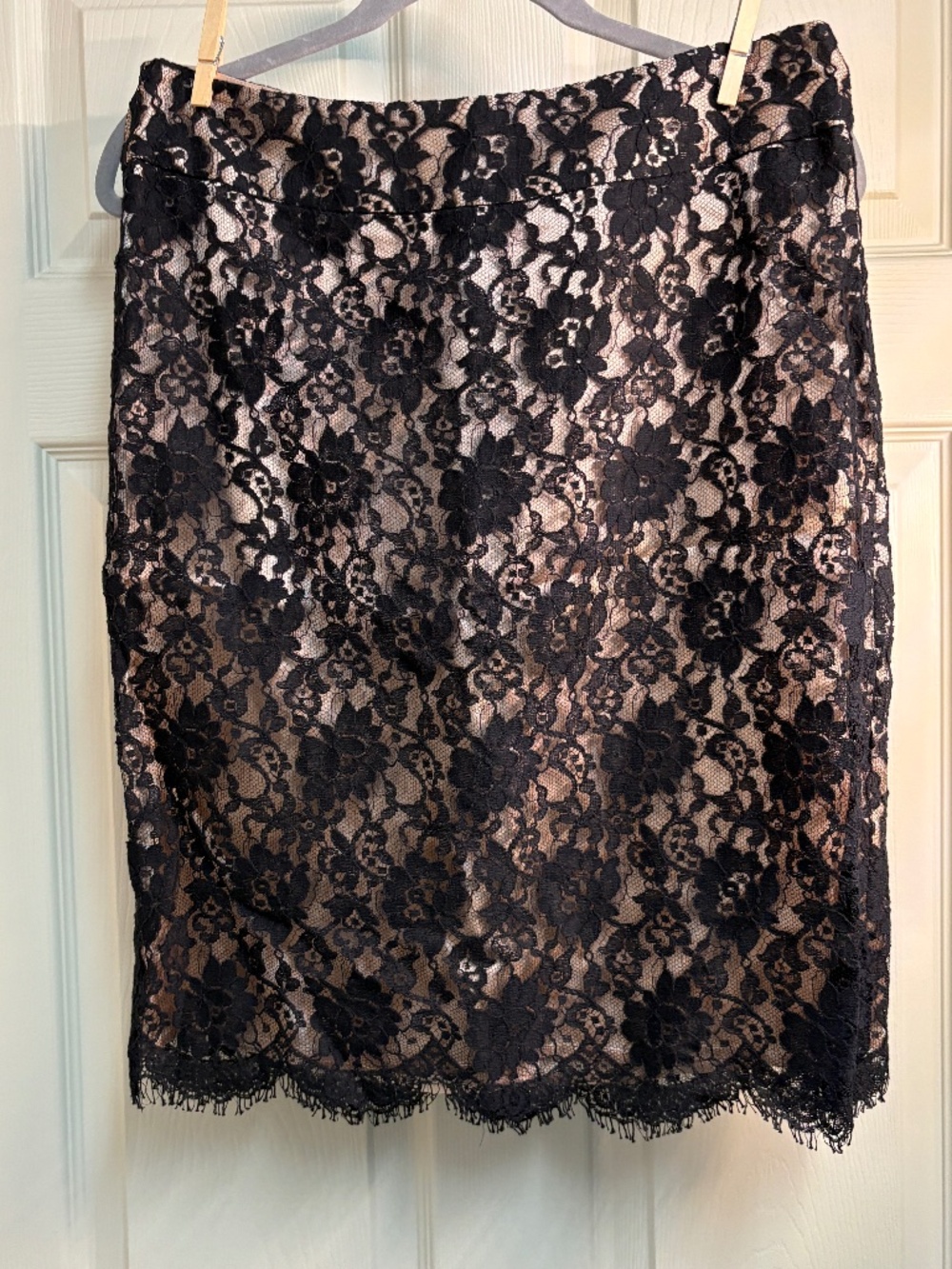 Banana Republic black lace skirt